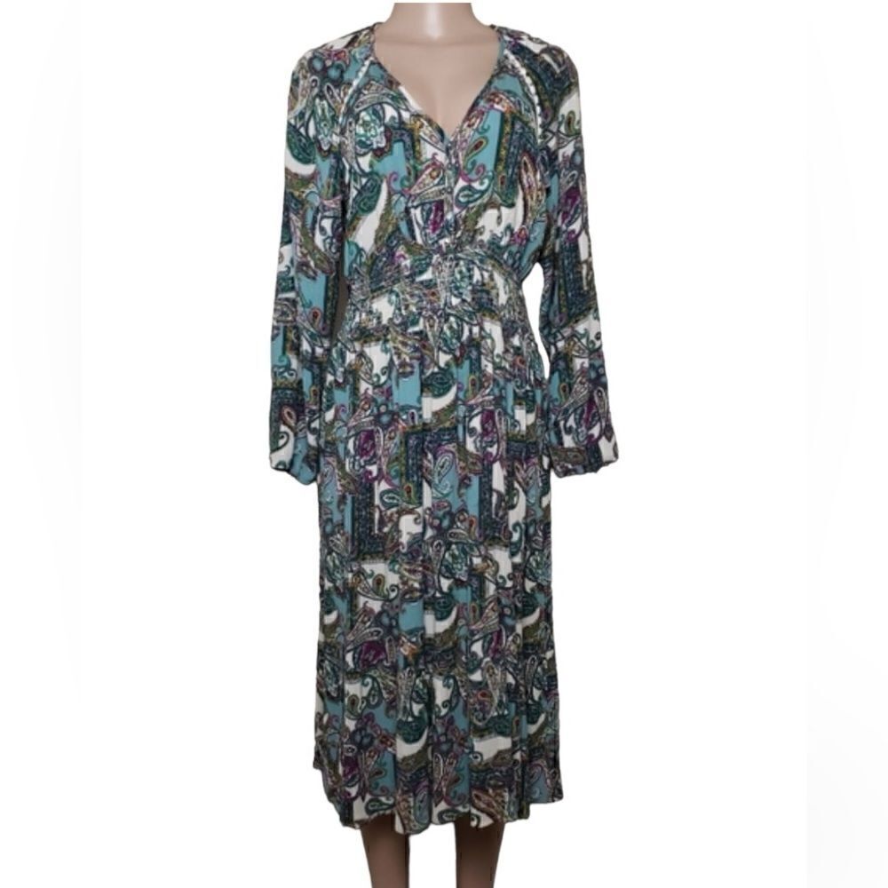 NWT Kate and Sam Paisley dress size XL